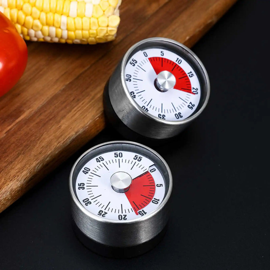 Countdown Reminder Magnetic Mechanical Visual Timers Classroom Baking Clock for Teaching Meeting Kitchen Cooking Baking Working