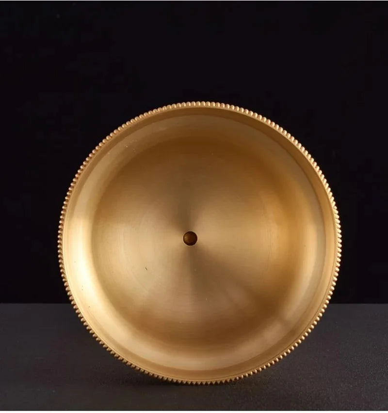 Tibetan Brass Candle Lamp Handicraft Embossed Inlaid Gem Tantric Candlestick Buddhist Wedding Altars Indoor Desktop Decoration
