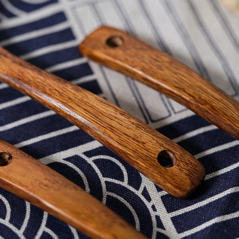 Soup Spoon Wooden Long Soup Ladle Rice Sugar Salt Spoon Porridge Spoon Natural Wooden Spoon for Eating Mixing