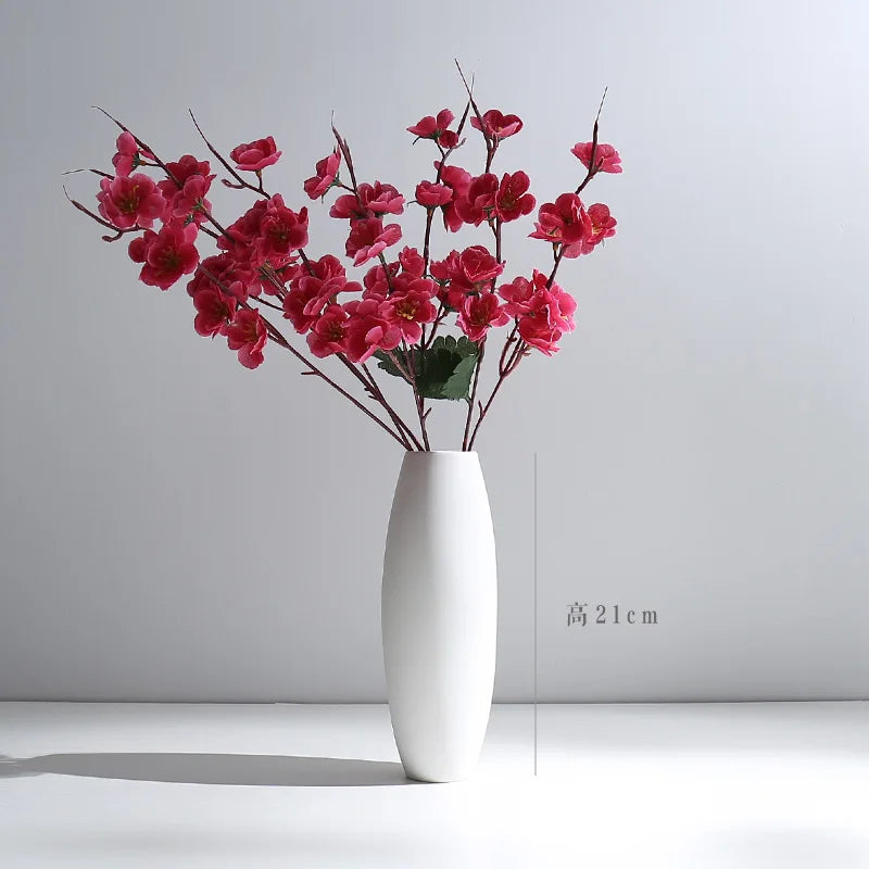 Modern Nordic Ceramic Vases, Living Room, Household Tabletop Decorations, Plain Burning Process, High Grade Vase