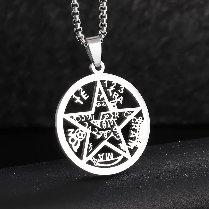 Stainless Steel Christian Eucharist Halo Grape Juice Cross Necklace Men Women Catholic Holy Spirit Church Jewelry