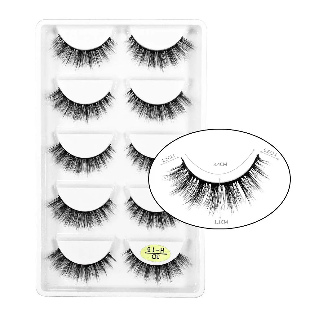 Flash girl The most popular 3DH series 10 Styles 3D faux mink lashes silk eyelashes natural model private label packaging