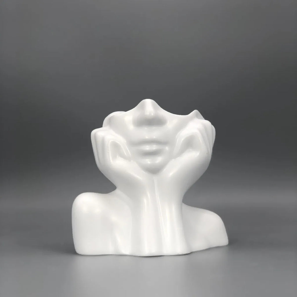 Human Ceramic Vase Human Vase Art Vase Scandinavian Home Decoration Ceramic Vase Tabletop Art Statue