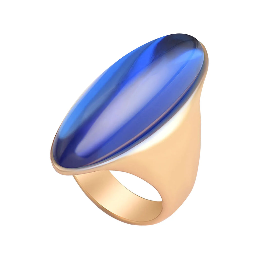Women'S Crystal Ring Retro Metal Alloy Cool Rings Sophisticated Trendy Minimalist Jewelry Men Daily High Class Sense Accessories