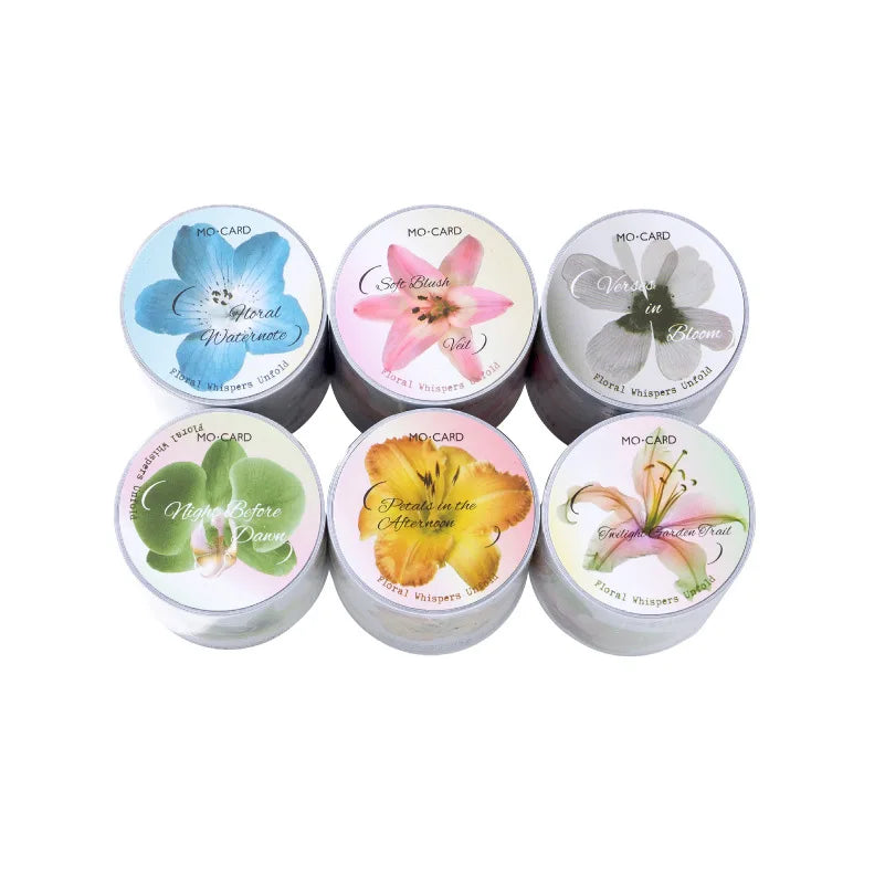 1pcs/lot Decorative Adhesive Tapes Flower meaning to be continued Junk Journal Japanese Masking Scrapbooking Stickers