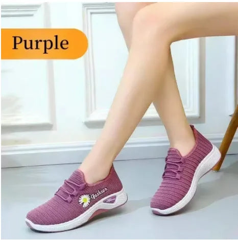 women's light running shoes Adult sneakers,net shoes, comfortable soft soled sneakers  women work shoes comfortable for work