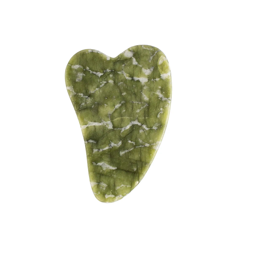 1PC Natural Jade Stone Gua Sha Board Massage Guasha Scraper Plate Face Beauty Health Massager Tools For Face Neck Back Skincare
