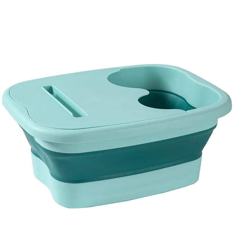 Foldable Footbath Massage Bucket Soaking Bucket Folding Basin Spa Foot Bath Bucket Household Bath Pedicure Dorm Room Essentials