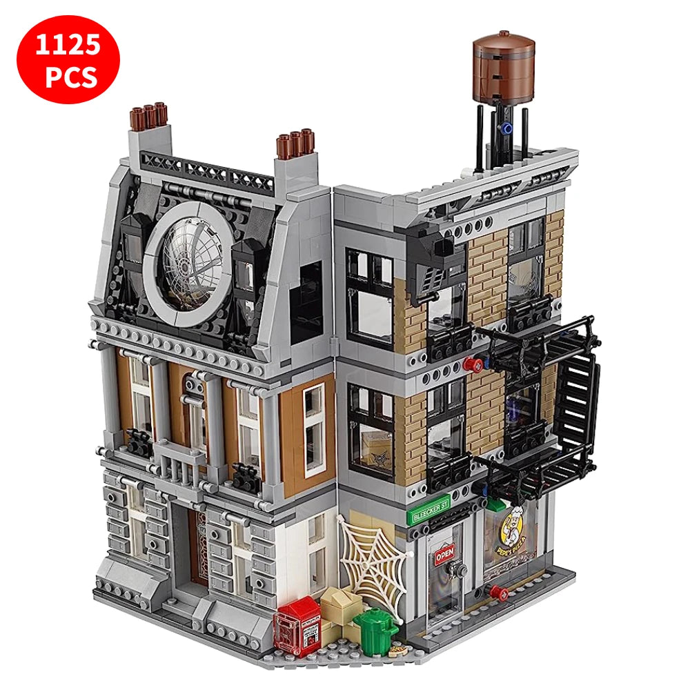1125PCS Hero Movie Series Sanctuary Sanctuary Showdown Model Compatible with 76108 Building Blocks Children's Birthday Gifts