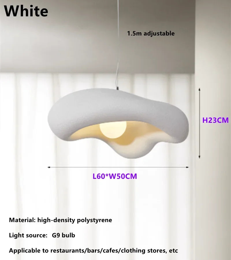 Nordic Wabi-sabi Pendant Lights Designer Minimalist Hanglamp Woonkamer Restaurant Bedroom Chandelier Fixtures Indoor Decoration