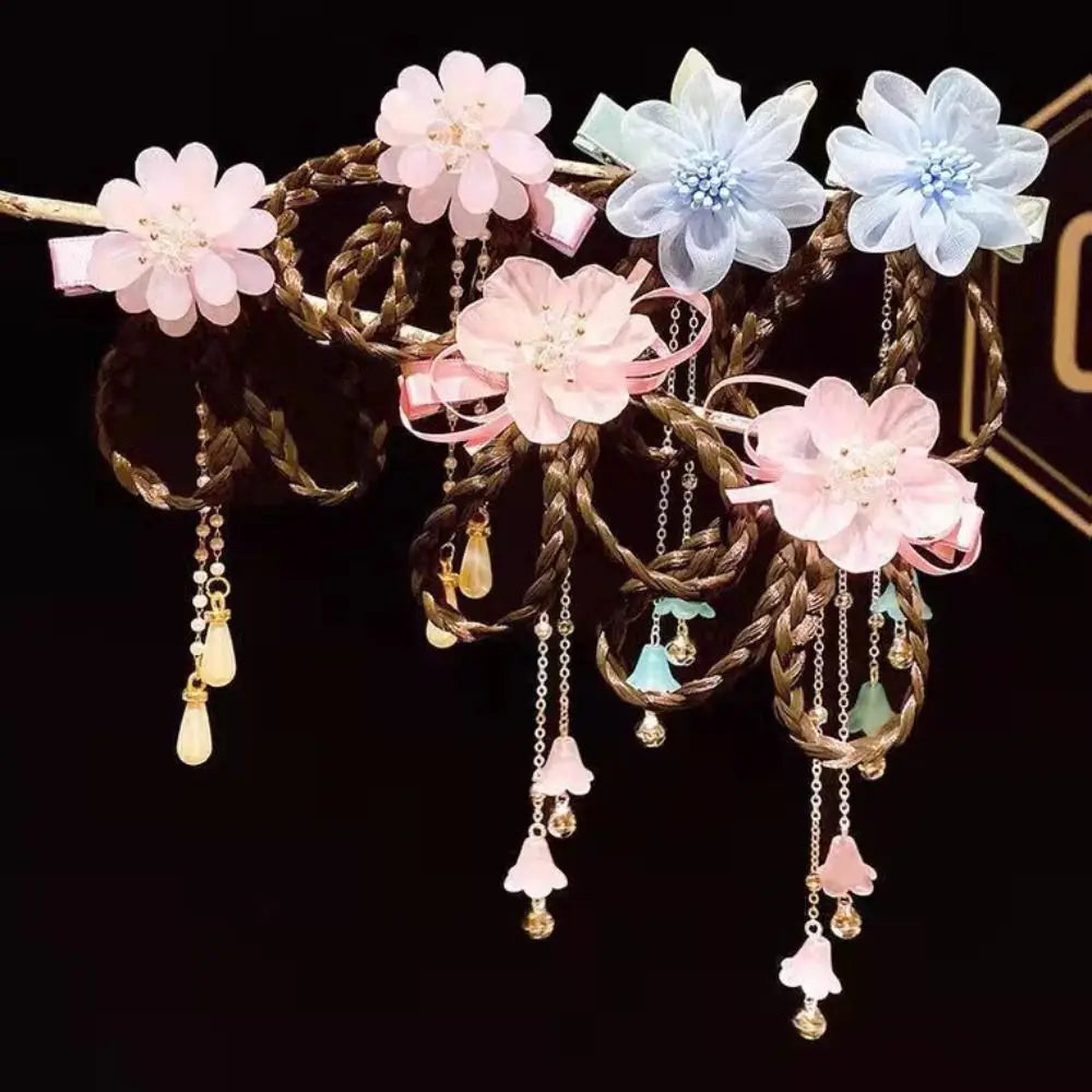 Duckbill Clip Bowknot  Hair Clip Wig Braid Head Wear Ancient Style  Hairpin Children Hair Clip Women Hair Accessories