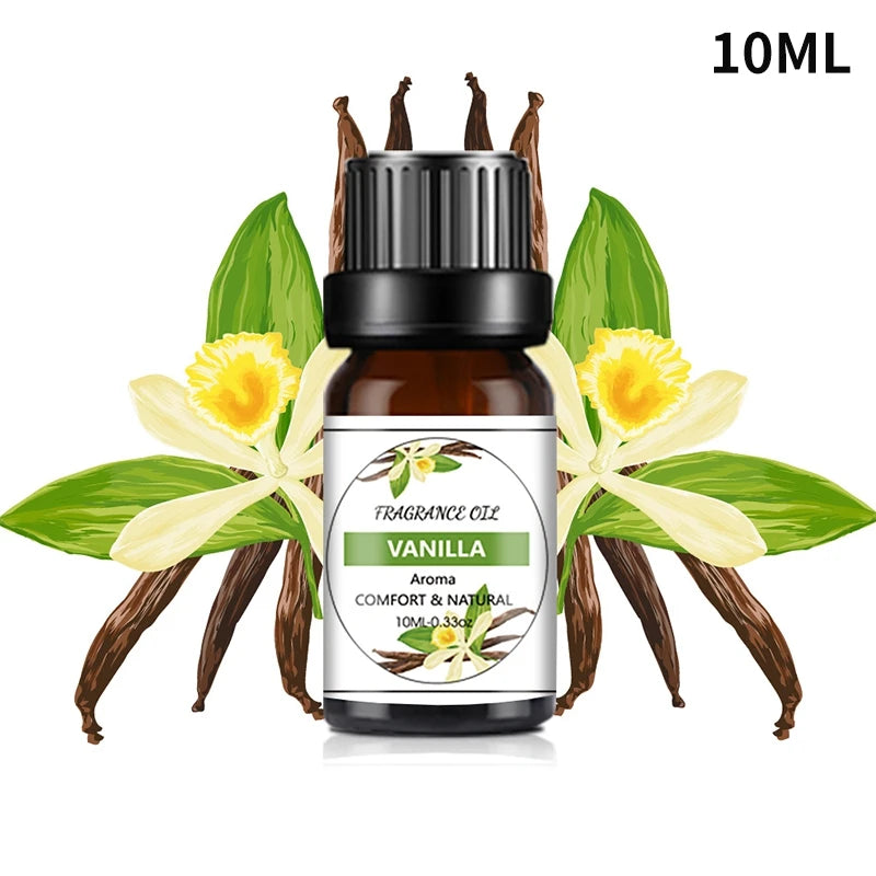 Fragrance Essential Oils Candles Burner Air Fresheners 10ML Natural Plant Aromatherapy Essential Oil for Humidifier Diffuser