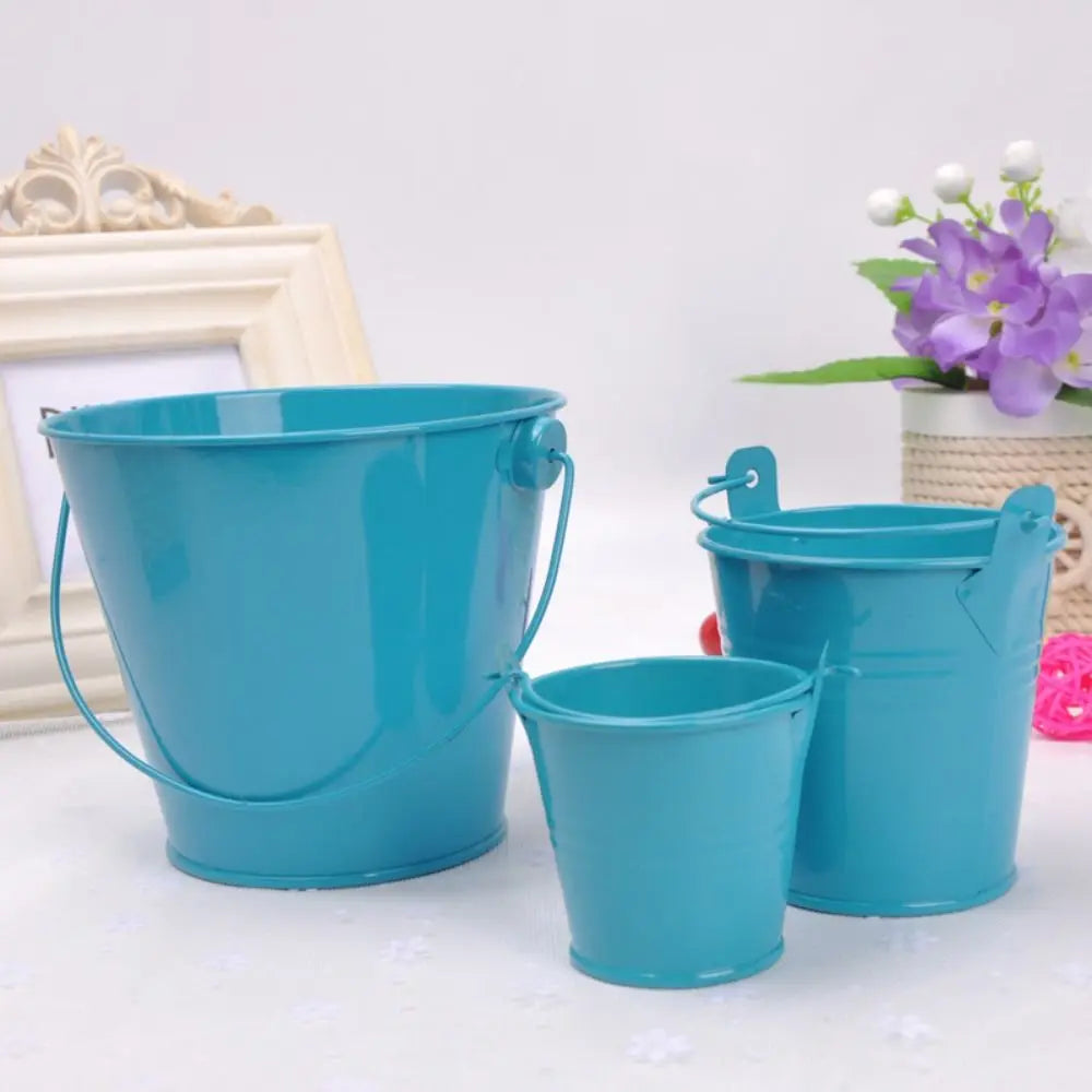 Vintage Shabby Metal Flower Vase Tin Pitcher Jug Plants Wedding Bucket Home Garden Decoration Dining Bar Decoration Iron Crafts