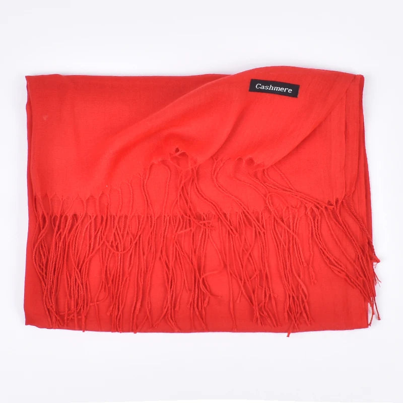 New autumn and winter solid color scarf for both men and women, 100g single color headscarf shawl