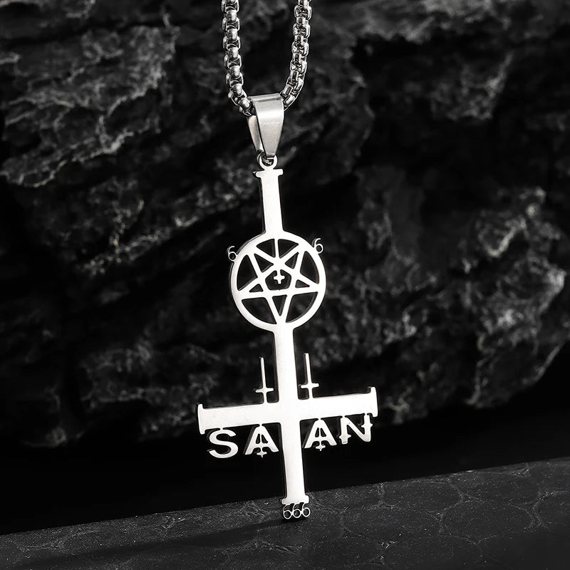 Stainless Steel Christian Eucharist Halo Grape Juice Cross Necklace Men Women Catholic Holy Spirit Church Jewelry
