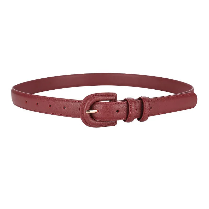 Genuine Leather Belt Woman Luxury Womens Belts for Designer Brand Ladies  Women Brown Wide Cowhide Vintage Waistband Pin Buckle