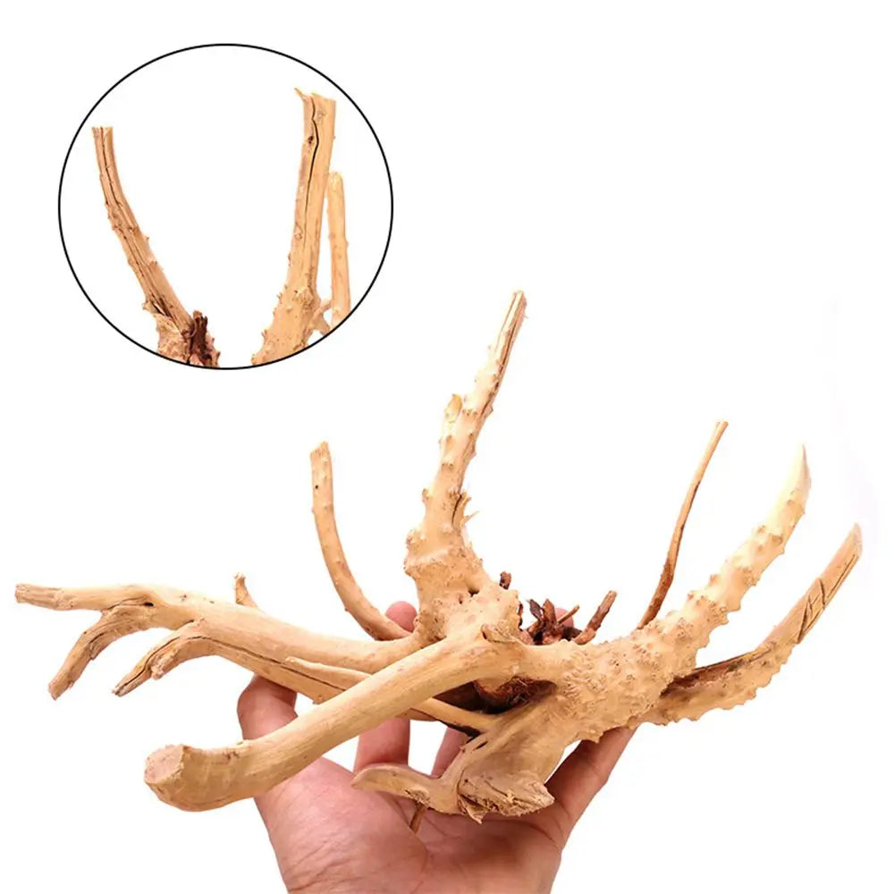 Artwork Decor Wood Aquarium Decoration Reptile Landscaping Tank Background Driftwood Cuckoo Root Plant Stump Natural Trunk