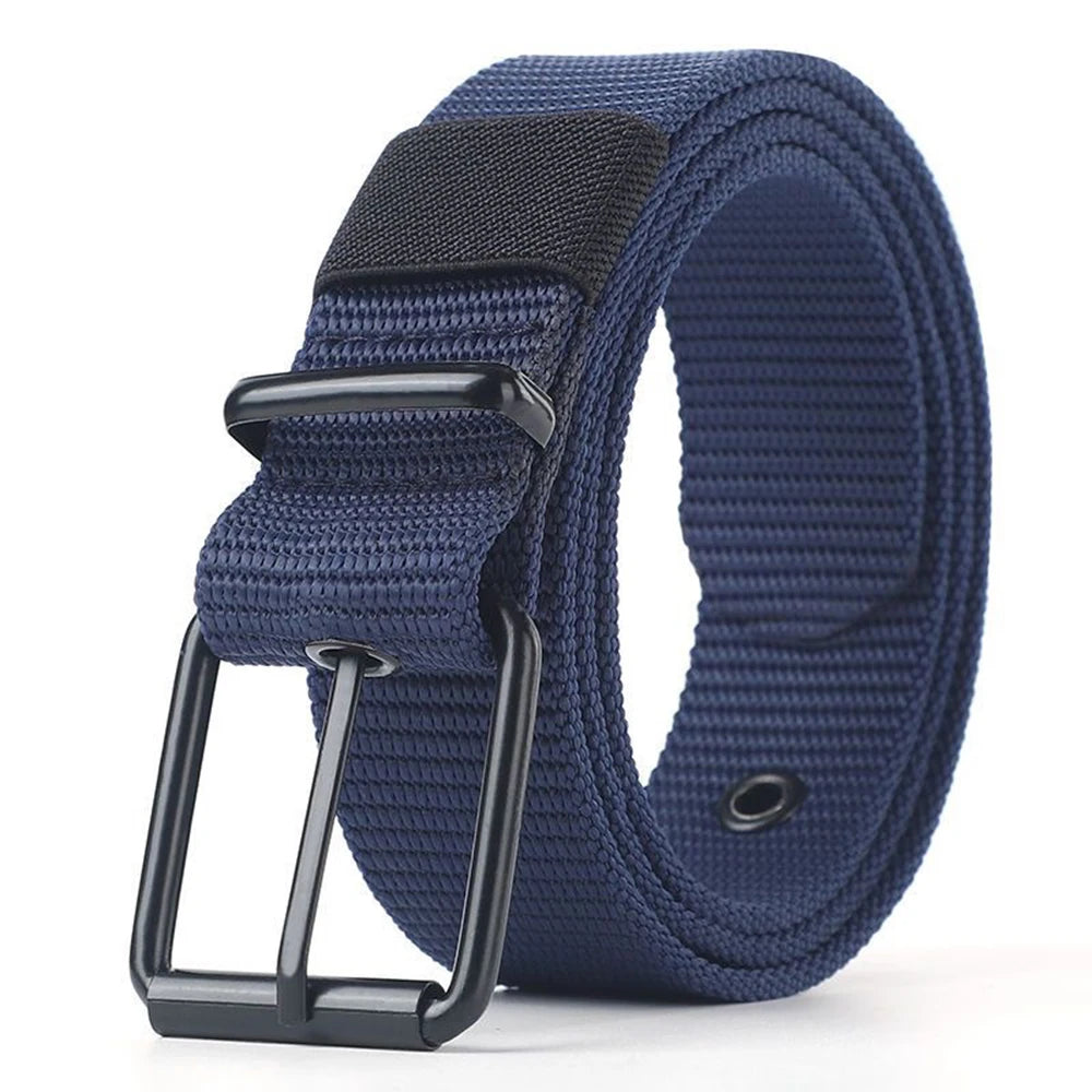 New Canvas Belts for Men Fashion Metal Pin Buckle Outdoor Work Military Tactical Strap Male Nylon Belt for Pants Jeans Waistband