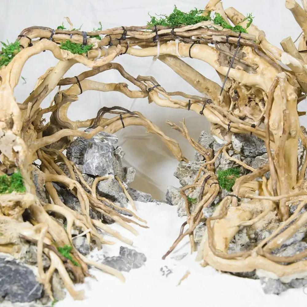 Artwork Decor Wood Aquarium Decoration Reptile Landscaping Tank Background Driftwood Cuckoo Root Plant Stump Natural Trunk