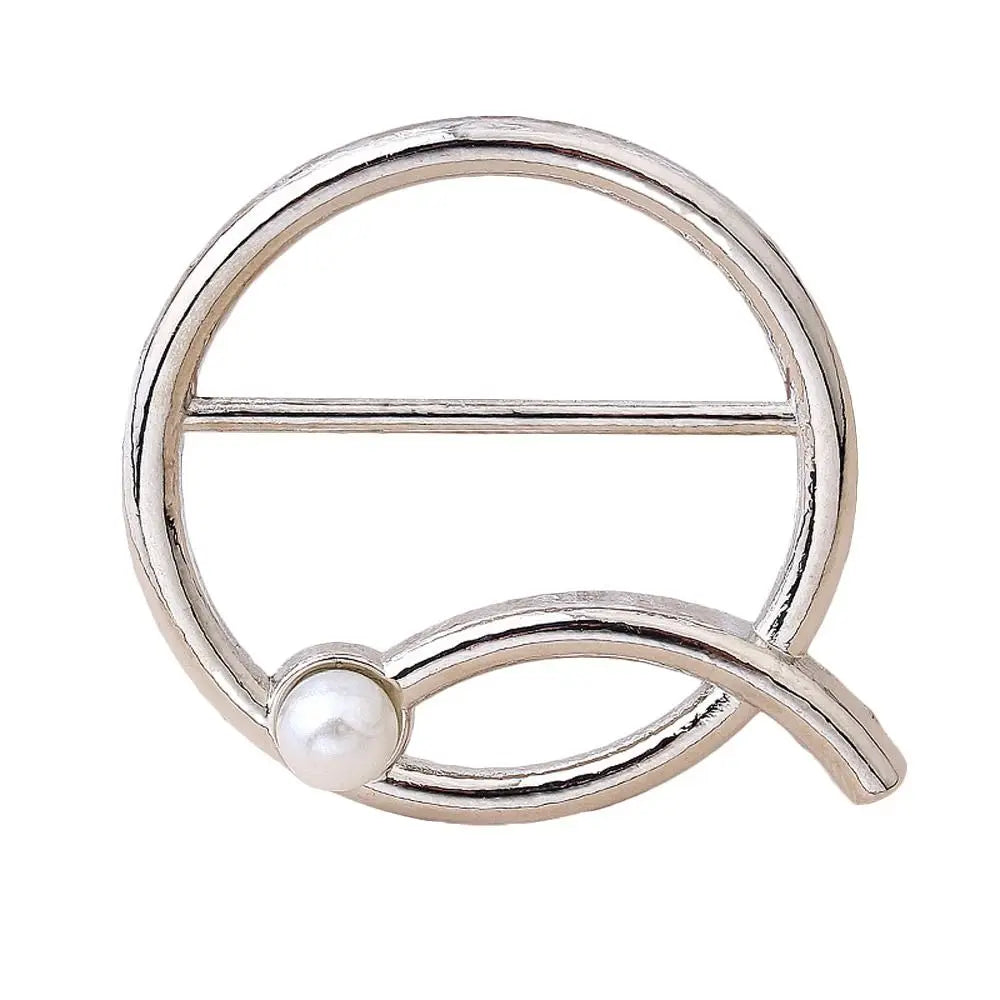New Rhinstone Scarf Buckle T-Shirt Silk Clasp Clip Holder Scarf Ring Brooch Waist Buckle Fashion Minimalist Jewelry Accessories