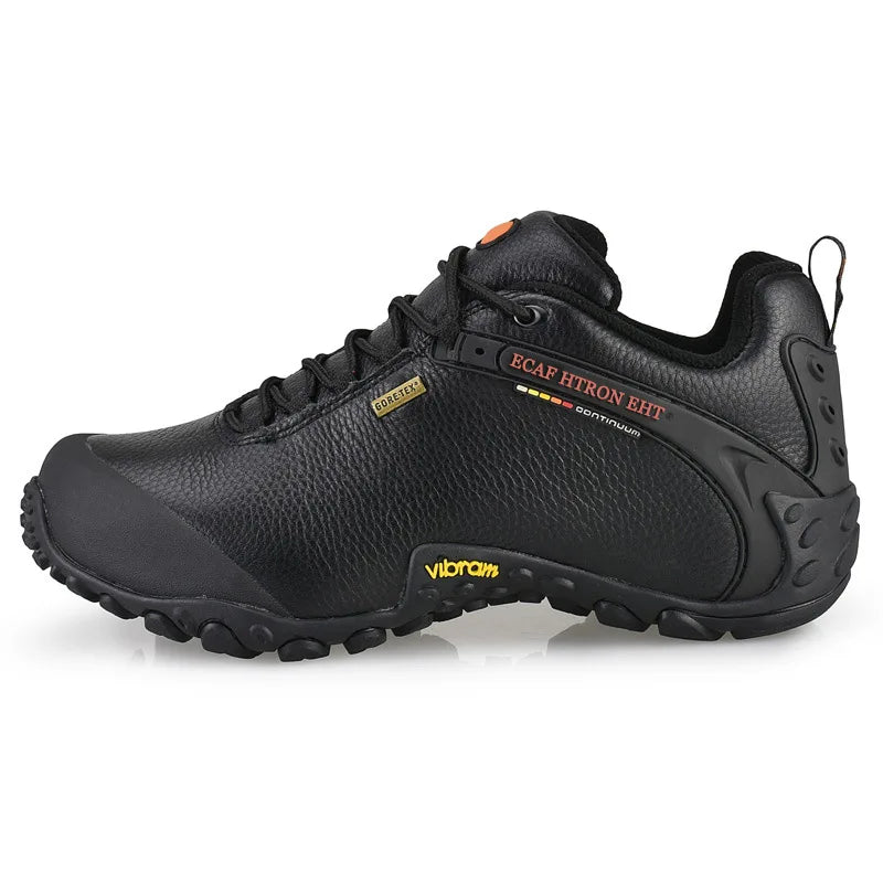Genuine Leather Autumn Winter Men Outdoor Sneakers Casual Shoes Men's Walking Boots Climbing Shoes Flats Safety Work Shoes