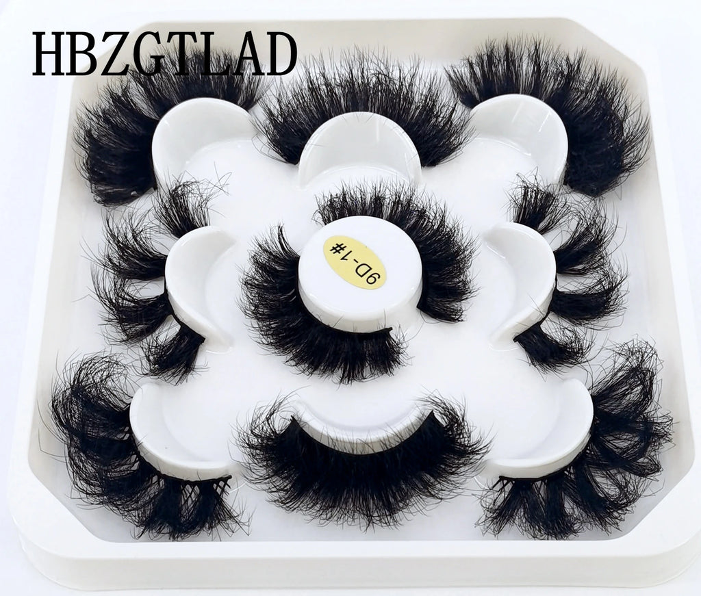 New 4-8 Pairs Mink Eyelashes 10-25mm Lashes Fluffy 3d Mink Lashes Makeup Dramatic Long Natural Eye Lashes Extension Maquillaje