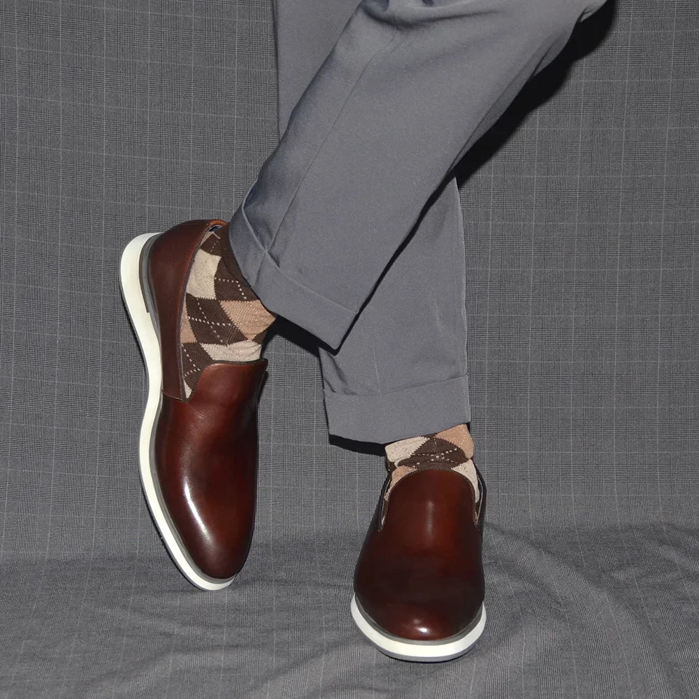 Classic Genuine Leather Loafer Shoes for Men High Quality Luxury Handmade Minimalist Style social Casual Original Man Sneakers