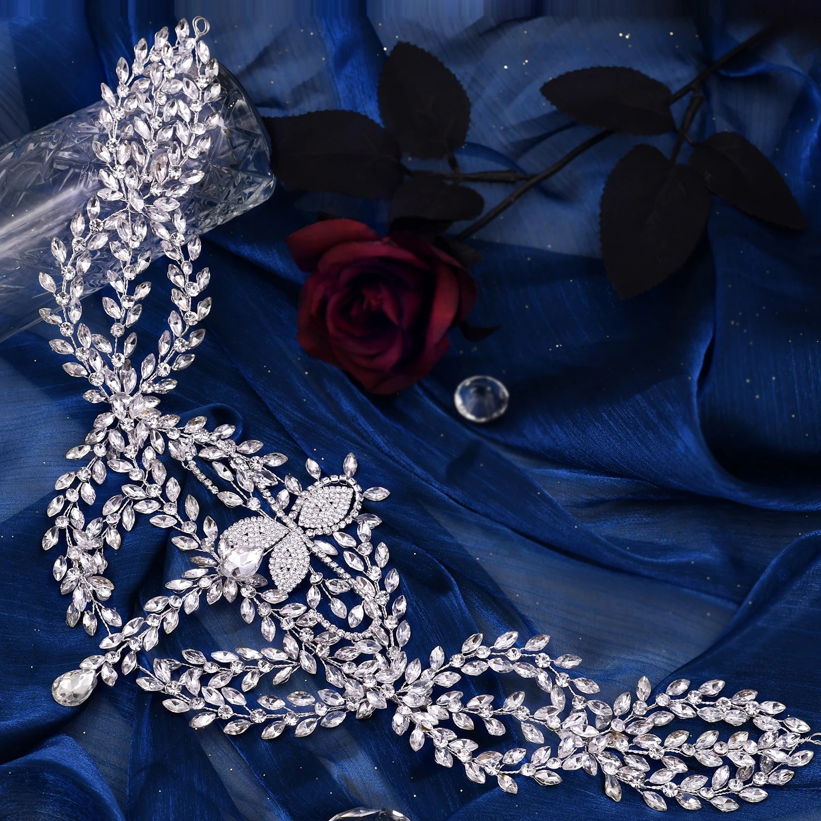 HP457 Bride Headwear Bohemian Bridal Headband Women Crown Wedding Hair Accessories Forehead Tiara Headdress Gift Trendy