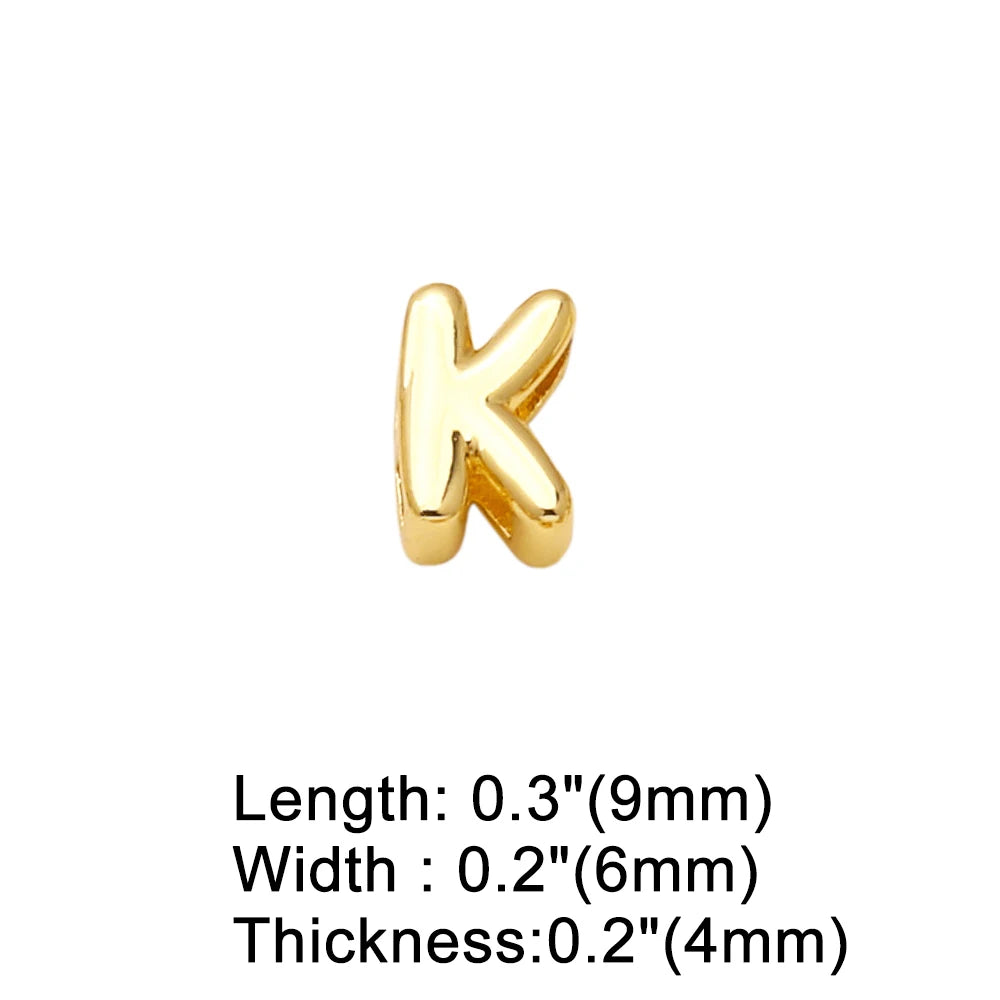FLOLA Minimalist 26 Letters DIY Necklaces for Women Gold Plated Chain Custom Name Necklace Simple Jewelry Gifts nkev10