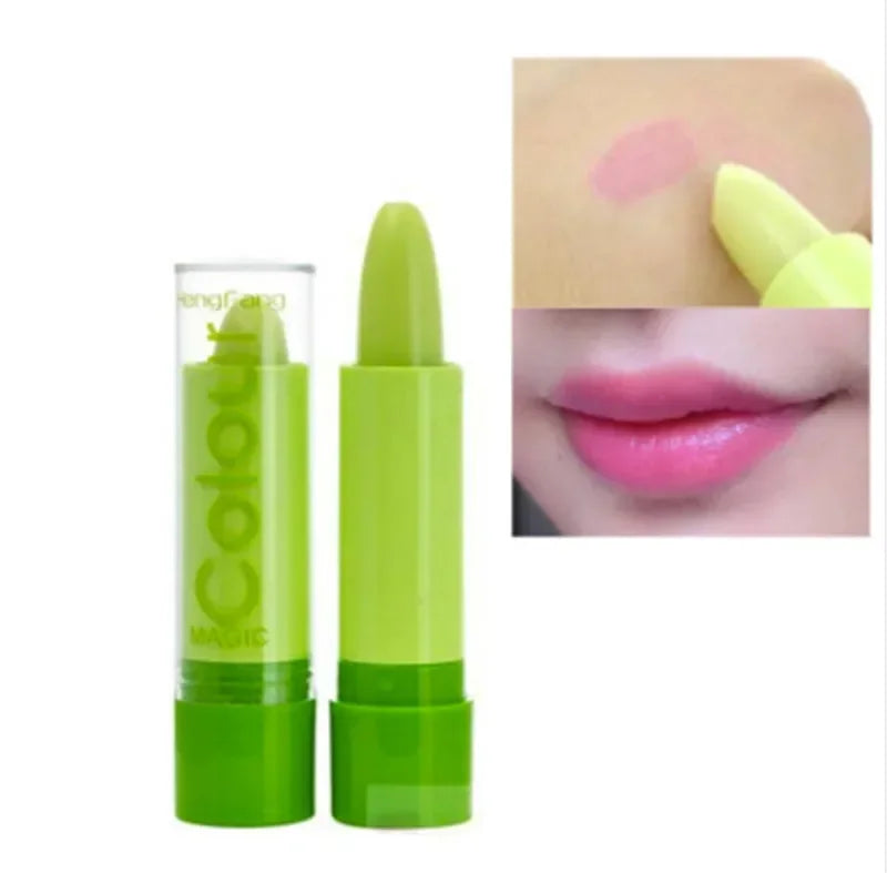New Batom 99% ALOE VERA Natural Temperature Change Color Jelly Lipstick Long Lasting Moistourizing Nutritious Lip tBalm Makeup