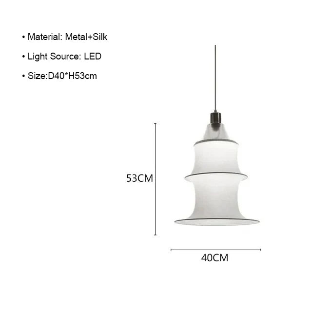 Japanese Wabi Sabi New Chinese Minimalist Bamboo knot Silk Chandelier Restaurant B&B Living Room Decoration Home Pendant Lights