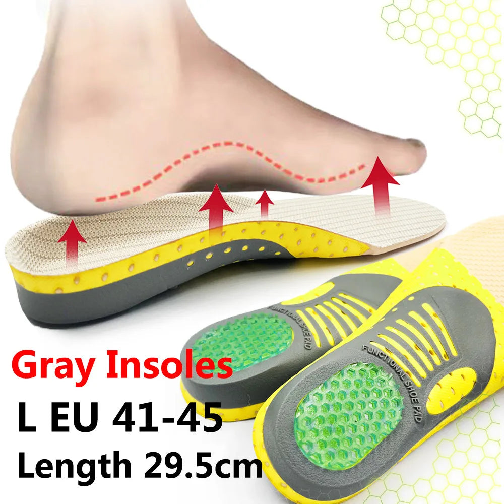 KOTLIKOFF Insoles For Shoes Sole Orthotic High Arch Support Insoles Deodorant Relief Foot Valgus Pain Orthopedic Work Shoes Pad