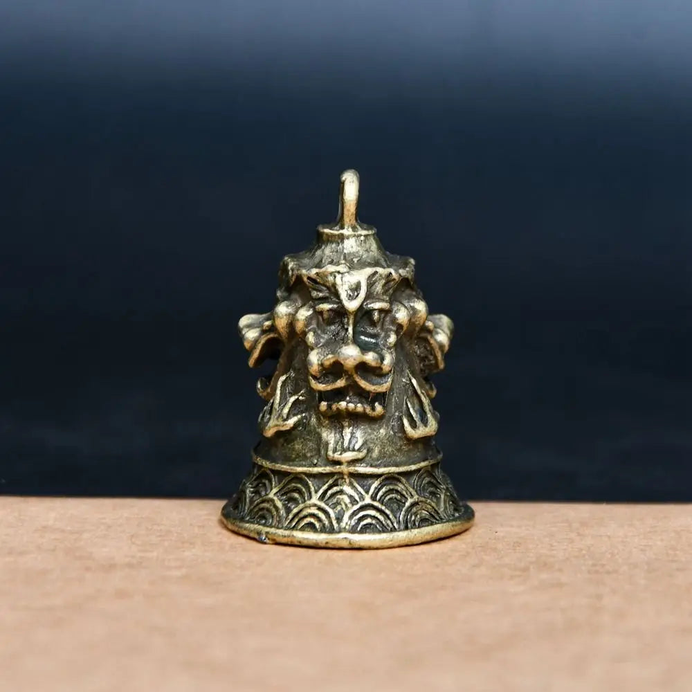 Decoration Brass Handicraft Bell Key Car Button Wind Bell Tibetan Bronze Bell Creative Gift Home Decoration Pendant Christmas