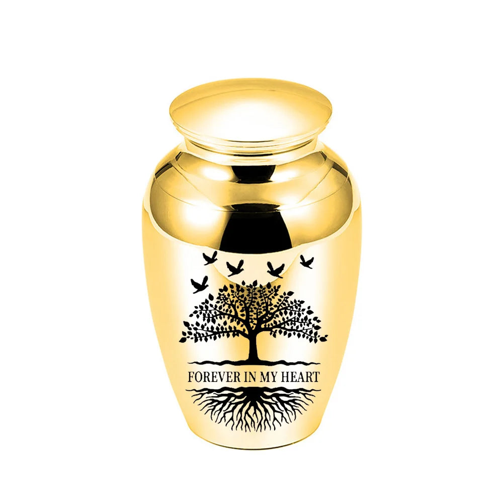 Cremation Urn for Human Ashes, Adult Memorial Urn, Funeral Keepsake Urns for Men Women,Tree of Life Decorative Urns