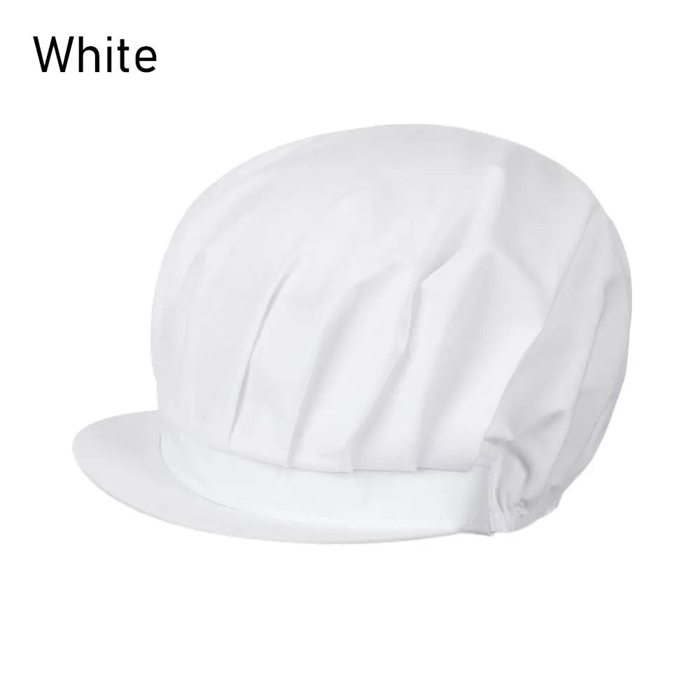Chef Hat Kitchen Cooking Chef Cap Food Service Hair Nets Chic Work Accessories Women Bandage Adjustable Cap Solid