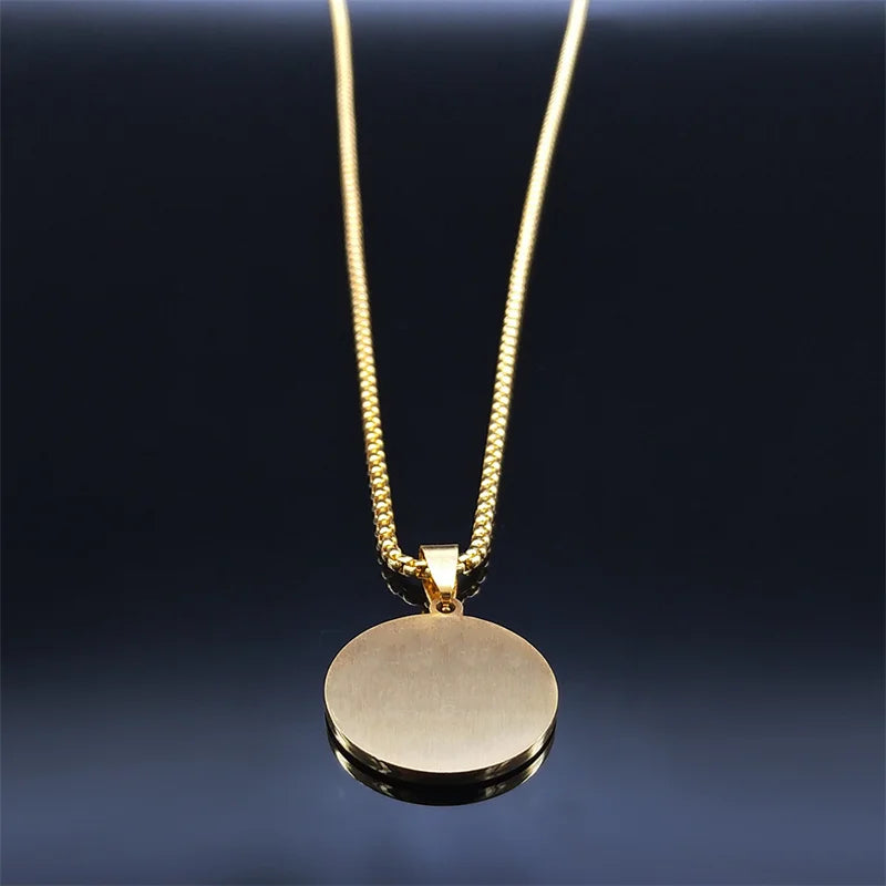 Muslim Islamic Religious Stainless Steel Crystal Necklace Women Islam Quran Allah Pendant Necklaces Arabic Jewelry bijoux arabe