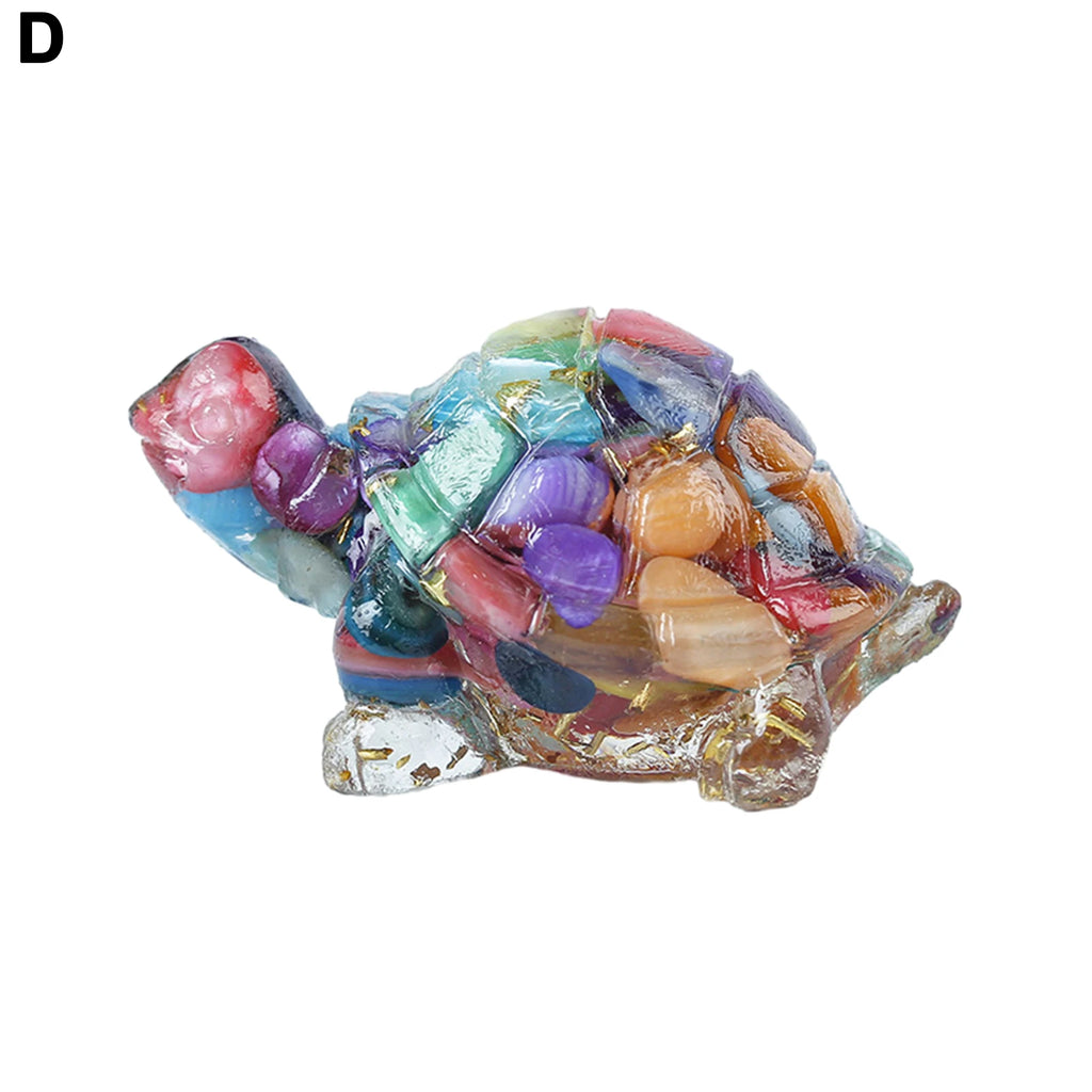 Natural Stone Colorful Bird Figurine Positive Healing Energy Hand-carved Faux Crystal Mini Bird Statue Home Office Desktop Decor
