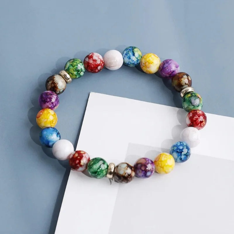 Good Luck Bracelets for Women Real Natural Stone 7 Chakra Beads Girlfriend Mom Gift Original Jewelry Luxury Beaded Bracelet