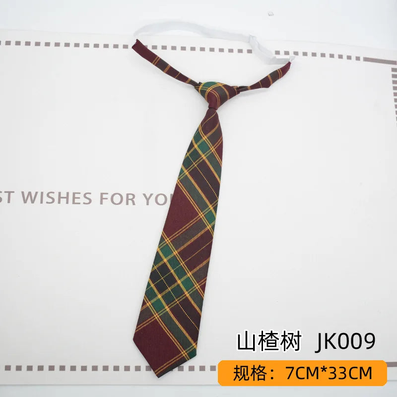 Trendy JK Ties Bowtie Women College Student Collar Neckwear Daily Shirt Accessories Cotton Plaid Bowknot Lolita Girls Lazy-tie