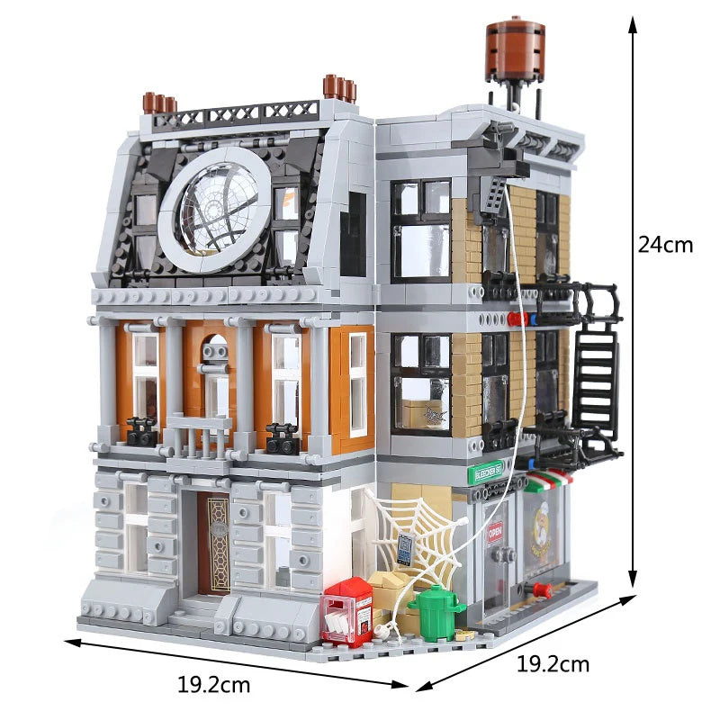 1125PCS Hero Movie Series Sanctuary Sanctuary Showdown Model Compatible with 76108 Building Blocks Children's Birthday Gifts