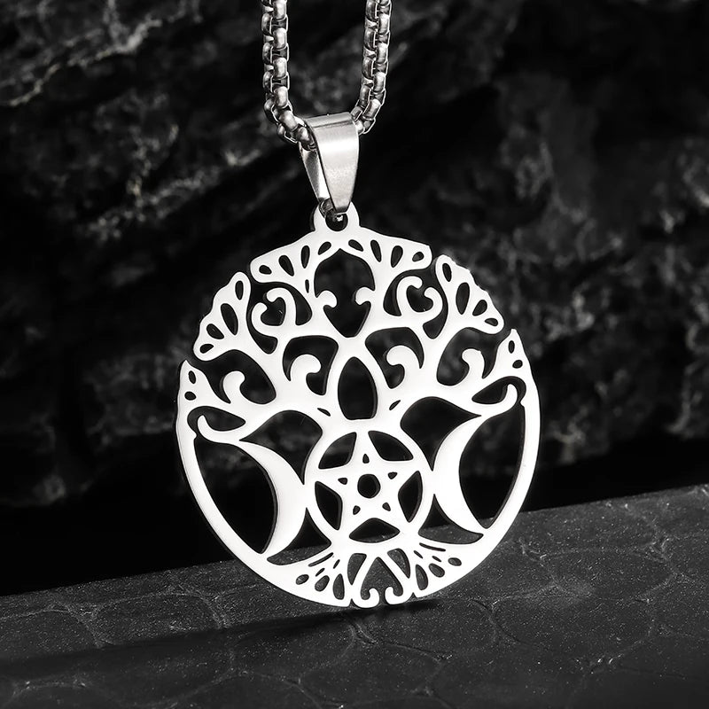 Stainless Steel Christian Eucharist Halo Grape Juice Cross Necklace Men Women Catholic Holy Spirit Church Jewelry