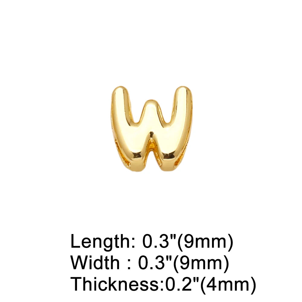 FLOLA Minimalist 26 Letters DIY Necklaces for Women Gold Plated Chain Custom Name Necklace Simple Jewelry Gifts nkev10
