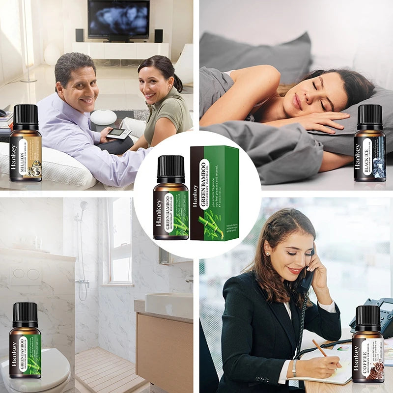 Fragrance Essential Oils Candles Burner Air Fresheners 10ML Natural Plant Aromatherapy Essential Oil for Humidifier Diffuser