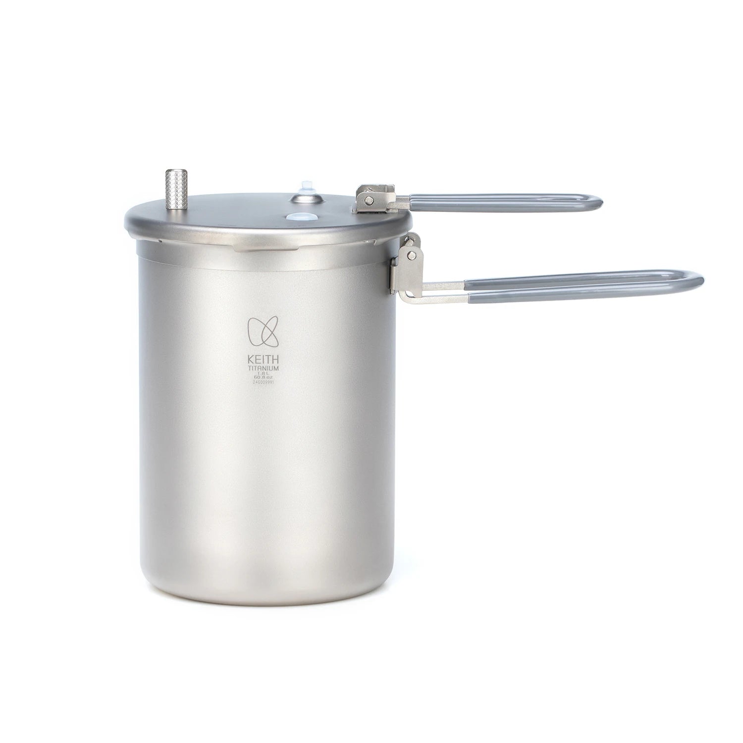 Keith Outdoor Titanium Plateau Pressure Cooker 1.8L Picnic Stew Pot Set Cooking Tool
