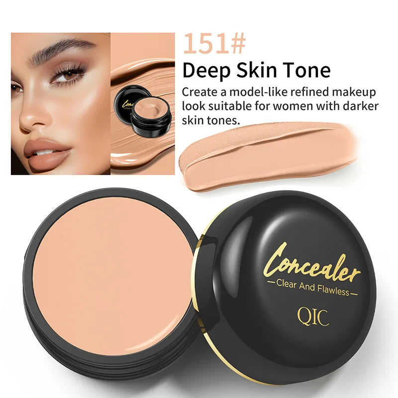 Waterproof Full Coverage Concealer For Tattoos, Scars - Natural Finish Foundation For All Skin Tones & Types Powerful Concealer