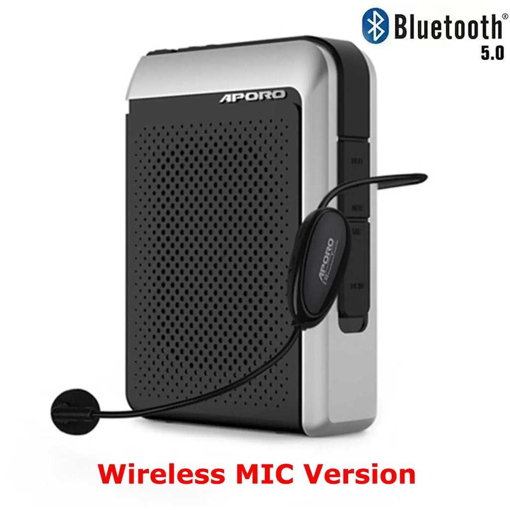 T18 Amplifier 30W 2.4G  Wireless Microphone Bluetooth 5.0 Speaker College Teacher School Tour Guide Portable FM Radio