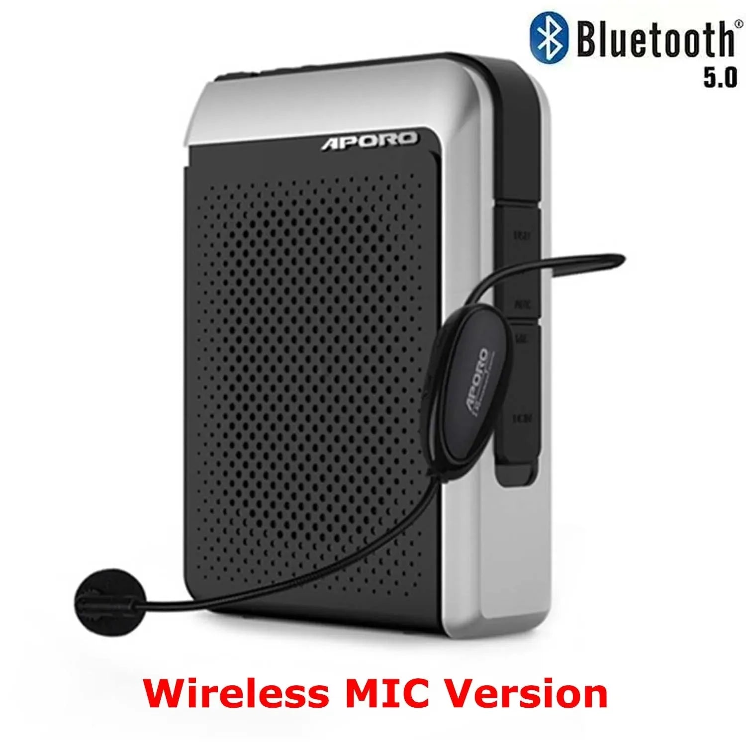 T18 Amplifier 30W 2.4G  Wireless Microphone Bluetooth 5.0 Speaker College Teacher School Tour Guide Portable FM Radio