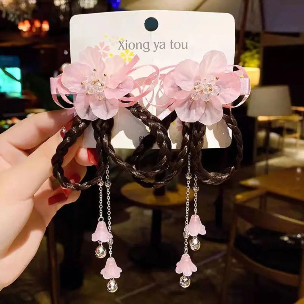 Duckbill Clip Bowknot  Hair Clip Wig Braid Head Wear Ancient Style  Hairpin Children Hair Clip Women Hair Accessories
