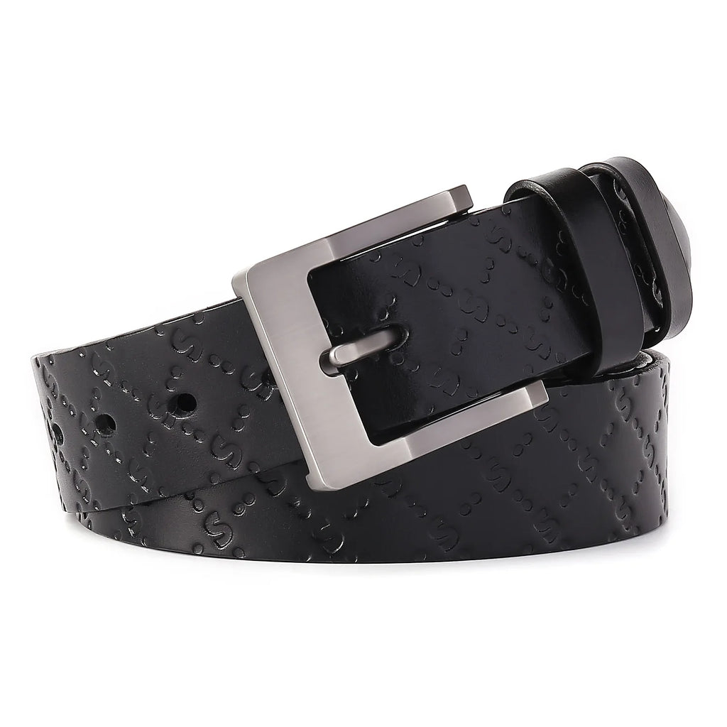 First Layer Full-grain Cowhide Men's Casual Belt Genuine Leather Men's Belt