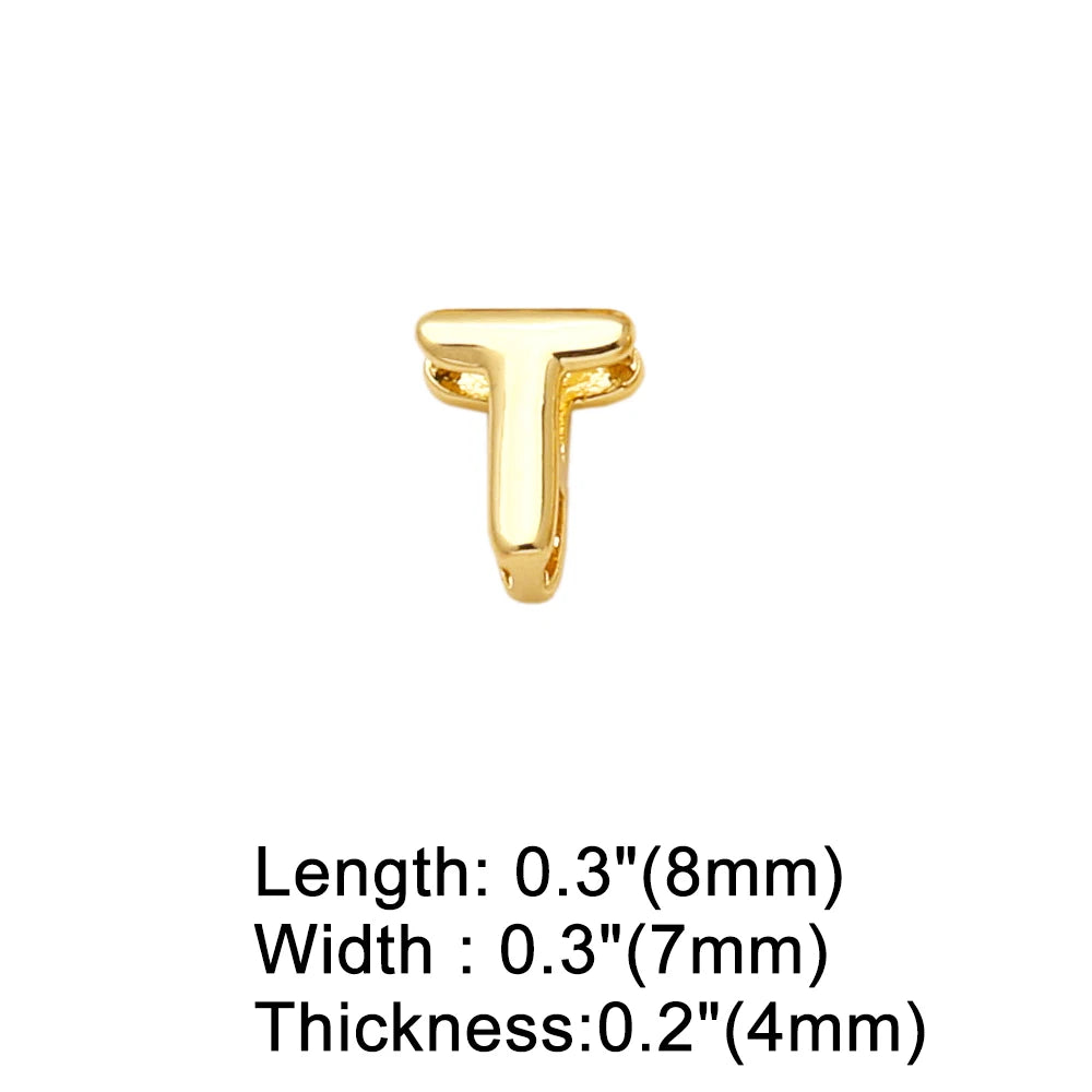 FLOLA Minimalist 26 Letters DIY Necklaces for Women Gold Plated Chain Custom Name Necklace Simple Jewelry Gifts nkev10